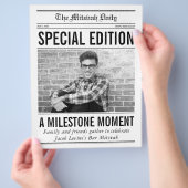 Mitzwa-Zeitungsprogramm, einzelne große Seite (Hand)