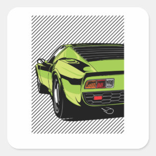 Miura Racing Quadratischer Aufkleber