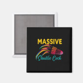 Mive Shuttle Funny Dminton 2 Magnet (Vorderseite/Rückseite)