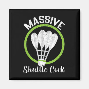 Mive Shuttle Funny Dminton Magnet