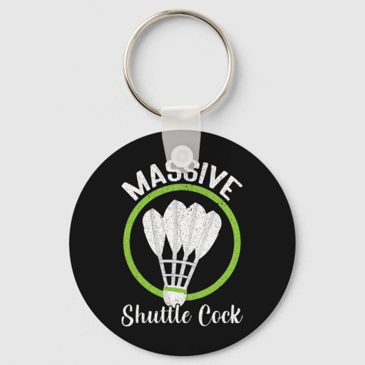 Mive Shuttle Funny Dminton Schlüsselanhänger (Vorderseite)
