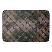 Mix 3D Quadrate mit Hammerglas mit Hintergrund T Badematte (Vorderseite)