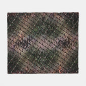 Mix 3D Quadrate mit Hammerglas mit Hintergrund T Fleecedecke (Vorderseite (Horizontal))