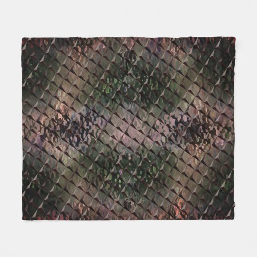 Mix 3D Quadrate mit Hammerglas mit Hintergrund T Fleecedecke (Vorderseite (Horizontal))