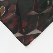 Mix 3D Quadrate mit Hammerglas mit Hintergrund T Fleecedecke (Ecke)