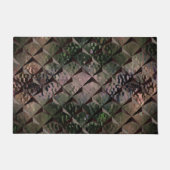 Mix 3D Quadrate mit Hammerglas mit Hintergrund T Fußmatte (Vorderseite)