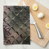 Mix 3D Quadrate mit Hammerglas mit Hintergrund T Geschirrtuch (Viertel Falte)