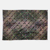 Mix 3D Quadrate mit Hammerglas mit Hintergrund T Geschirrtuch (Horizontal)