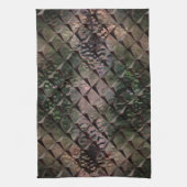 Mix 3D Quadrate mit Hammerglas mit Hintergrund T Geschirrtuch (Vertikal)