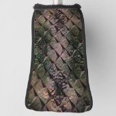 Mix 3D Quadrate mit Hammerglas mit Hintergrund T Golf Headcover (Rotieren 90)