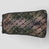 Mix 3D Quadrate mit Hammerglas mit Hintergrund T Golf Headcover (Vorderseite)