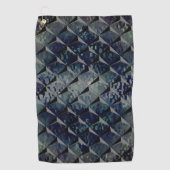 Mix 3D Quadrate mit Hammerglas mit Hintergrund T Golfhandtuch (Vorderseite)