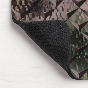 Mix 3D Quadrate mit Hammerglas mit Hintergrund T Mousepad