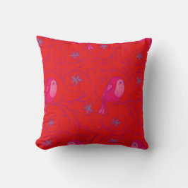Mix and Match Toss Pillows - Scarlett Red & Birds Kissen