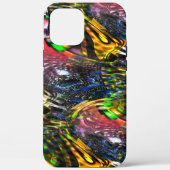 Mix aus bunten virtuellen Kunstwerken, inspiriert Case-Mate iPhone Hülle (Rückseite)