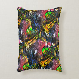 Mix aus bunten virtuellen Kunstwerken, inspiriert  Dekokissen