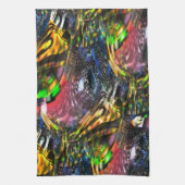 Mix aus bunten virtuellen Kunstwerken, inspiriert Geschirrtuch (Vertikal)