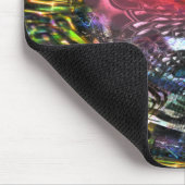 Mix aus bunten virtuellen Kunstwerken, inspiriert  Mousepad (Ecke)