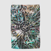 Mix aus Silhouette und Grafikkunst mit Trippchen Golfhandtuch (Vorderseite)