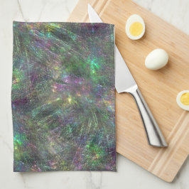 Mix aus strukturiertem Grob, Kratzern und matt hel Geschirrtuch