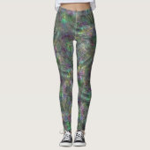 Mix aus strukturiertem Grob, Kratzern und matt hel Leggings (Vorderseite)