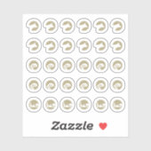 Mix Beef Fish Vegetarian Meal Choice Wedding Aufkleber (Blatt)