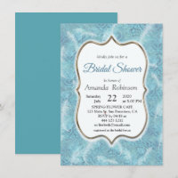 Mix Blue Pattern, Feathers & Gold Rahmen