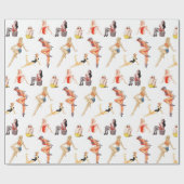 Mix diese Button-Up-Girls 2 Geschenkpapier (Flach)