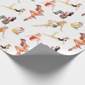 Mix diese Button-Up-Girls 2 Geschenkpapier (Ecke)