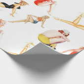 Mix diese Button-Up-Girls Geschenkpapier (Ecke)