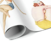 Mix diese Button-Up-Girls Geschenkpapier (Rolleneckpunkt)