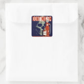 Mix Em nicht Quadratischer Aufkleber (Tasche)