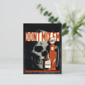 Mix' Em nicht - Trink und fahre nicht Postkarte (Stehend Vorderseite)