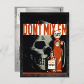 Mix' Em nicht - Trink und fahre nicht Postkarte (Vorne/Hinten)