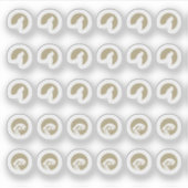 Mix Fish Chicken Wedding Place Cards Meal Choice Aufkleber (Vorderseite)