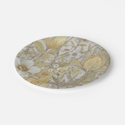 Mix Floral Pappteller (Schrägansicht)