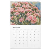 Mix Frühlingsblumen Aquarellmalerei 1 Kalender (Mär 2026)