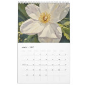 Mix Frühlingsblumen Aquarellmalerei 3 Kalender (Mär 2027)
