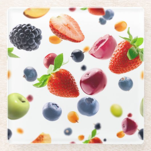 Mix Fruits Glasuntersetzer (Vorderseite)