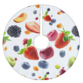 Mix Fruits Polyester Weihnachtsbaumdecke (Vorderseite)