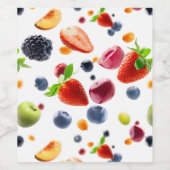 Mix Fruits Weinetikett (Einzelnes Label)
