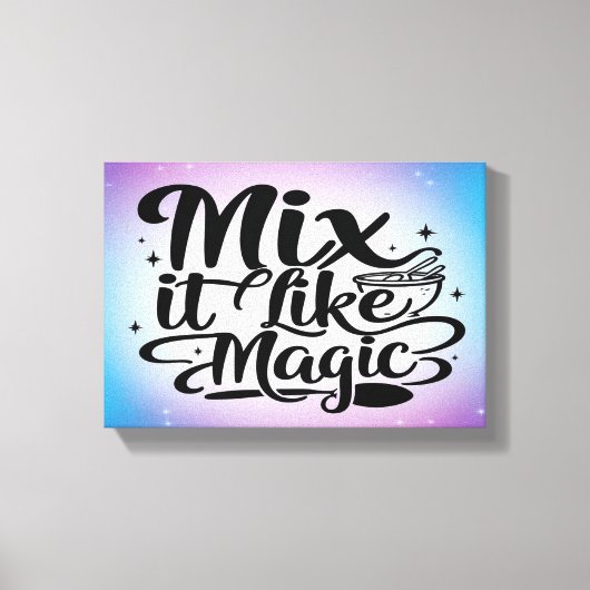 Mix It Like Magic 2 breit Leinwanddruck (Vorderseite)