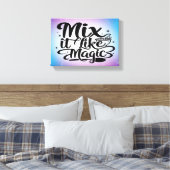 Mix It Like Magic 2 breit Leinwanddruck (Insitu (Schlafzimmer))