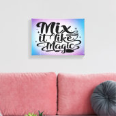 Mix It Like Magic 2 breit Leinwanddruck (Insitu (Wohnzimmer))