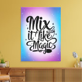 Mix It Like Magic Option 2 Leinwanddruck (Insitu (Wohnzimmer))