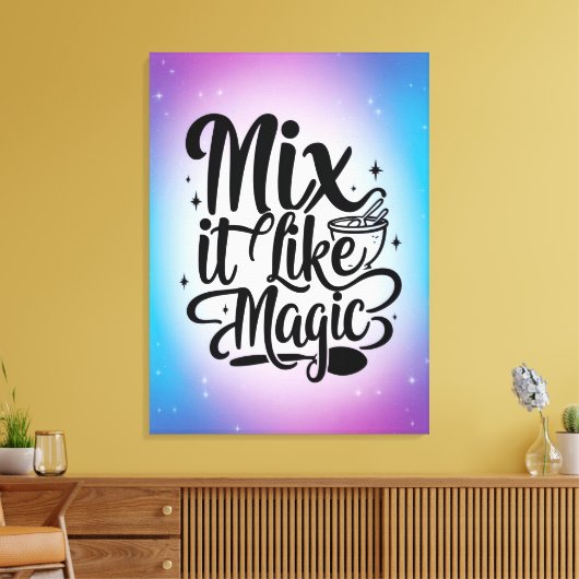Mix It Like Magic Option 2 Leinwanddruck (Insitu (Wohnzimmer))
