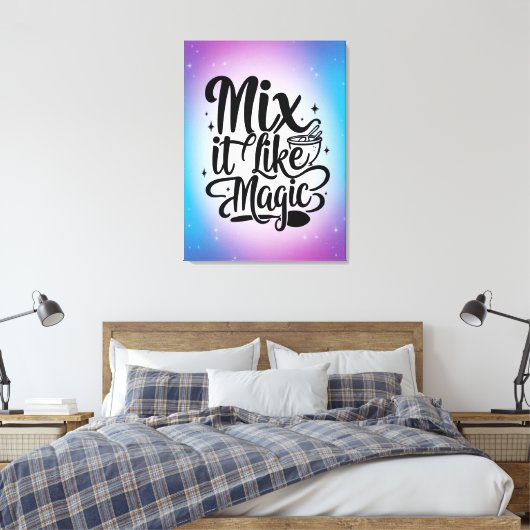 Mix It Like Magic Option 2 Leinwanddruck (Insitu (Schlafzimmer))