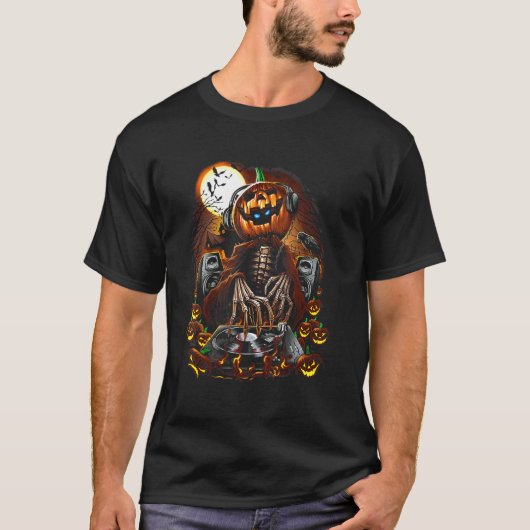 Mix Master Jack Black Pumpkin Head Beängstigend Sm T-Shirt (Vorderseite)