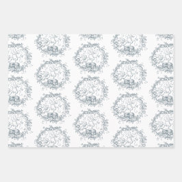 Mix n Match Birds Nest Individuelle Name Baby Dusc Geschenkpapier Set