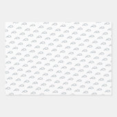 Mix n Match Birds Nest Individuelle Name Babydusch Geschenkpapier Set (Vorderseite 2)